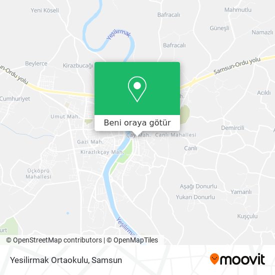 Yesilirmak Ortaokulu harita
