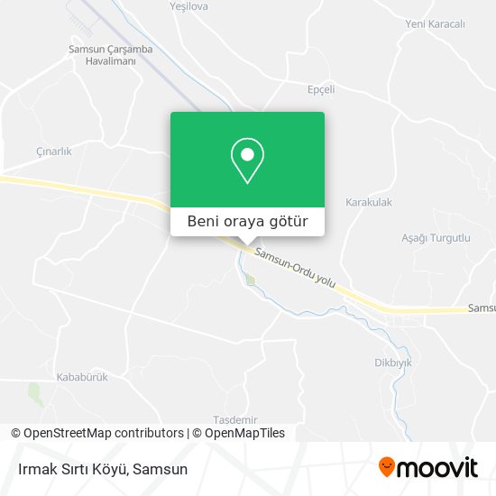 Irmak Sırtı Köyü harita