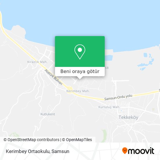 Kerimbey Ortaokulu harita
