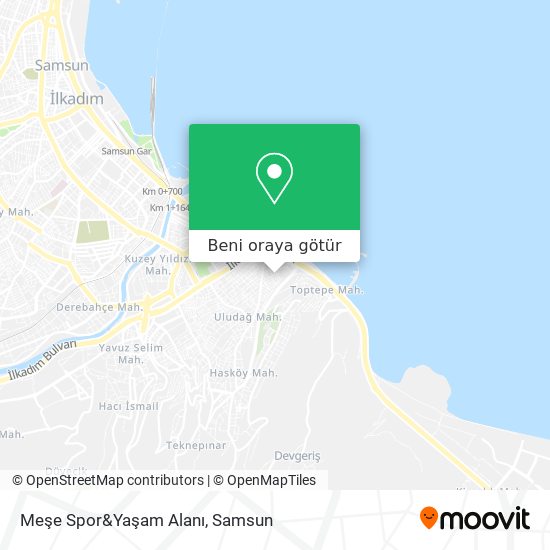 Meşe Spor&Yaşam Alanı harita