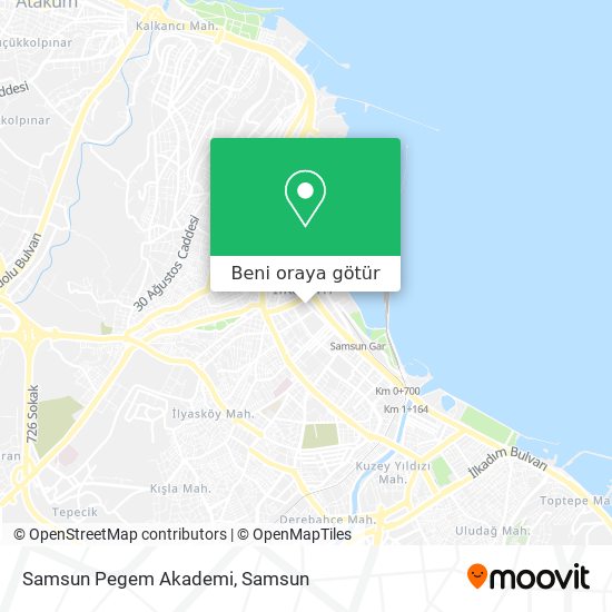 Samsun Pegem Akademi harita