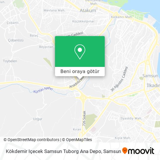Kökdemir Içecek Samsun Tuborg Ana Depo harita