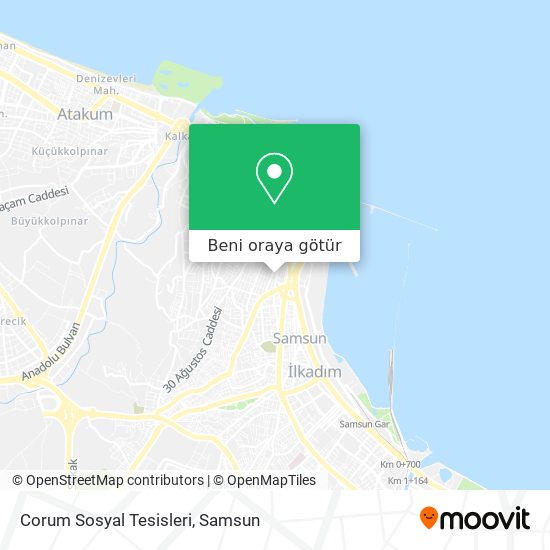 Corum Sosyal Tesisleri harita