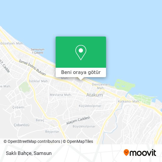 Saklı Bahçe harita