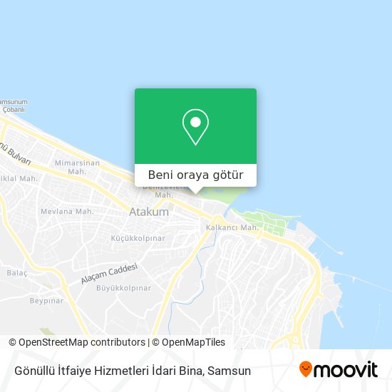 Gönüllü İtfaiye Hizmetleri İdari Bina harita
