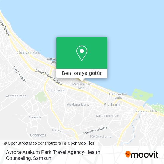 Avrora-Atakum Park Travel Agency-Health Counseling harita
