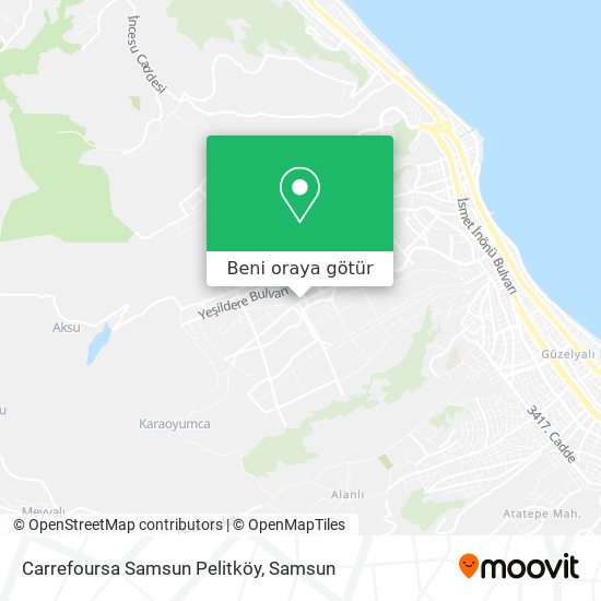 Carrefoursa Samsun Pelitköy harita