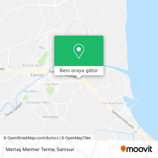 Mertaş Mermer Terme harita