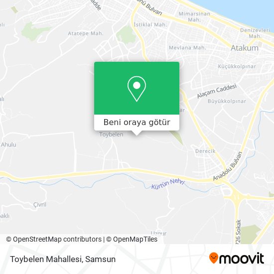 Toybelen Mahallesi harita