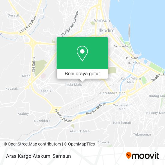 Aras Kargo Atakum harita