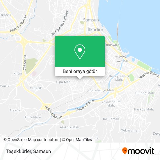 Teşekkürler harita