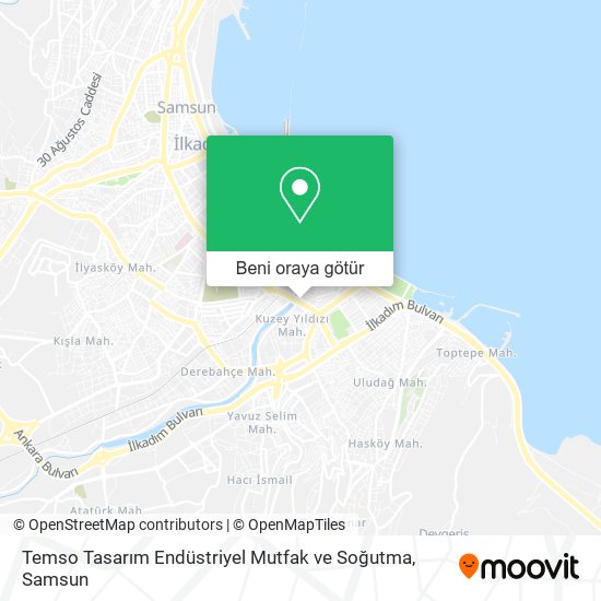 Temso Tasarım Endüstriyel Mutfak ve Soğutma harita