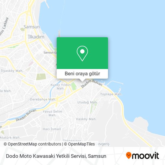 Dodo Moto Kawasaki Yetkili Servisi harita