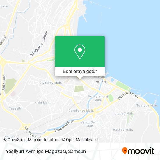 Yeşilyurt Avm İgs Mağazası harita