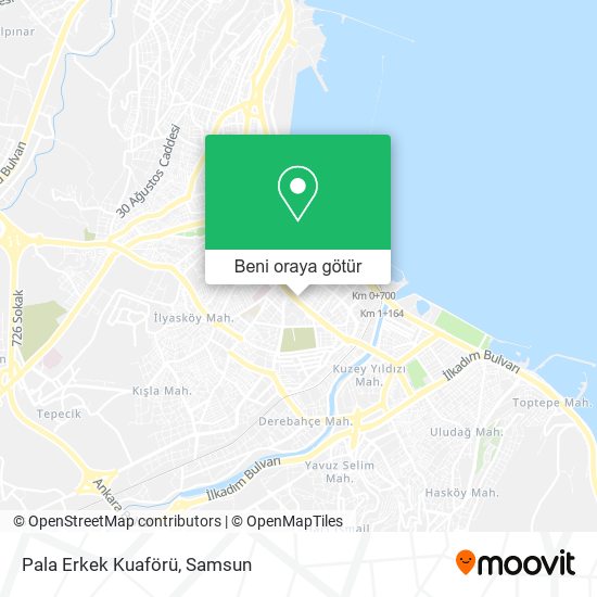 Pala Erkek Kuaförü harita