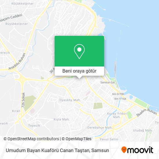 Umudum Bayan Kuaförü Canan Taştan harita