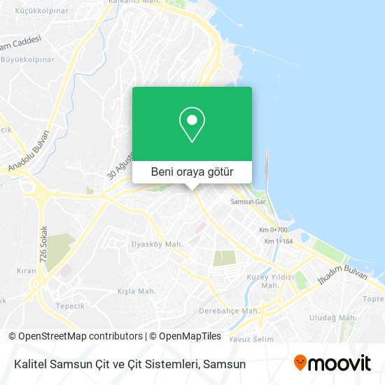 Kalitel Samsun Çit ve Çit Sistemleri harita