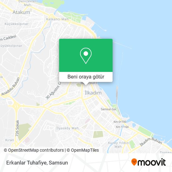 Erkanlar Tuhafiye harita
