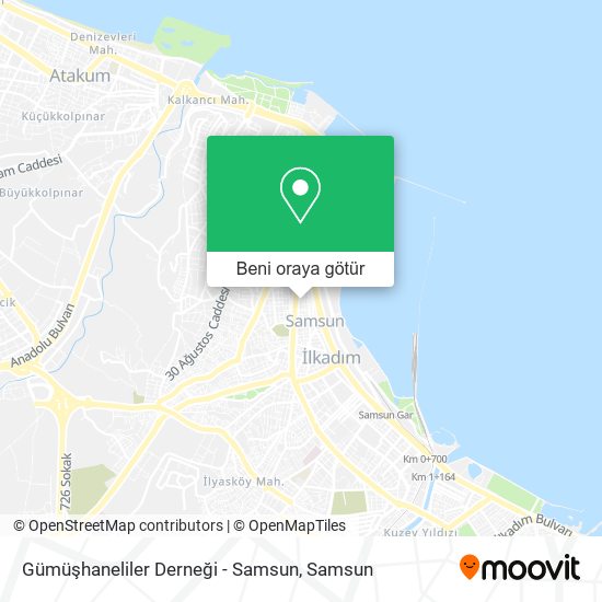 Gümüşhaneliler Derneği - Samsun harita