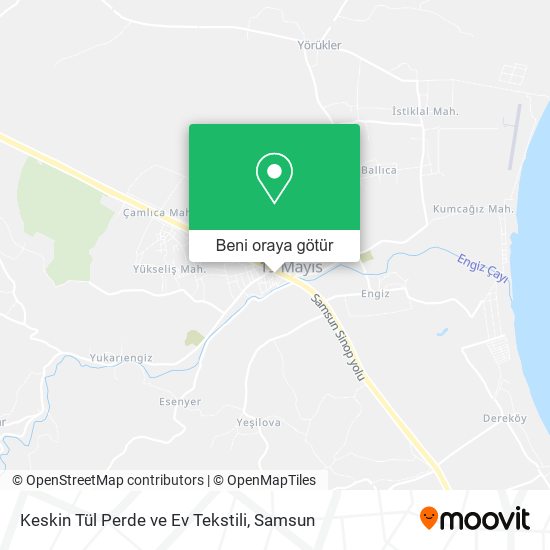 Keskin Tül Perde ve Ev Tekstili harita