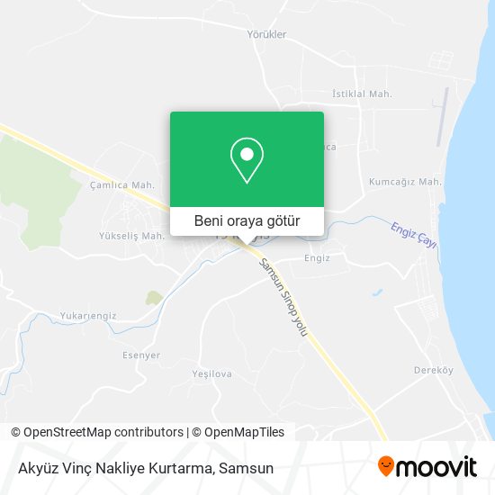 Akyüz Vinç Nakliye Kurtarma harita