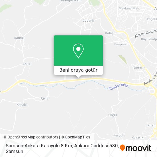 Samsun-Ankara Karayolu 8.Km, Ankara Caddesi 580 harita