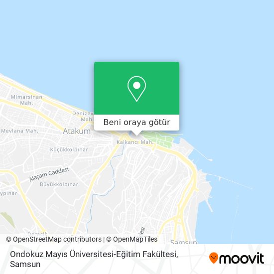 Ondokuz Mayıs Üniversitesi-Eğitim Fakültesi harita