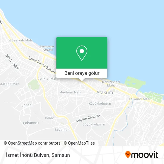 İsmet İnönü Bulvarı harita