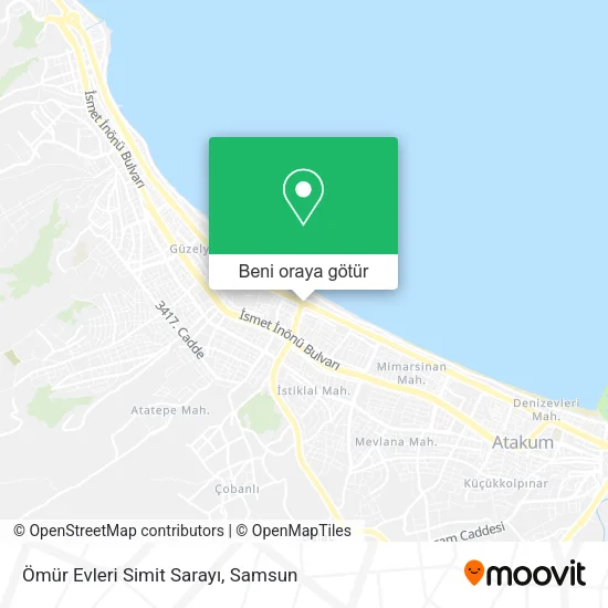 Ömür Evleri Simit Sarayı harita