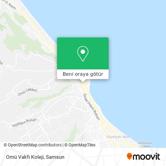 Omü Vakfı Koleji harita