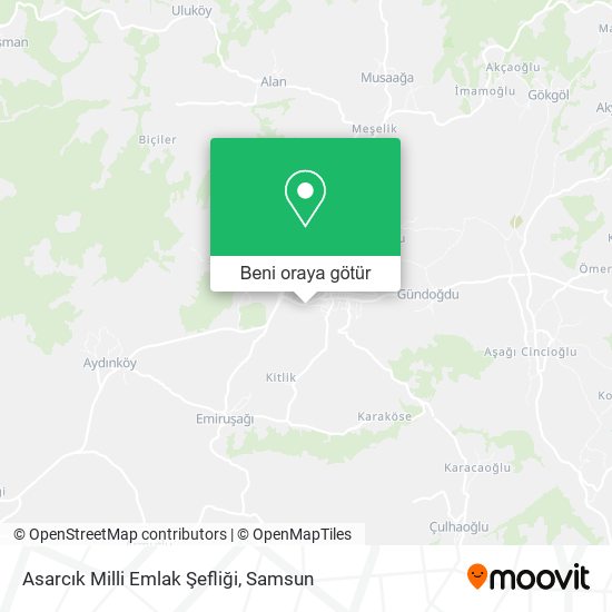 Asarcık Milli Emlak Şefliği harita