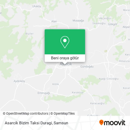 Asarcik Bizim Taksi Duragi harita