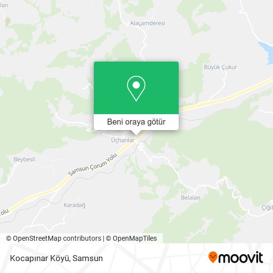 Kocapınar Köyü harita