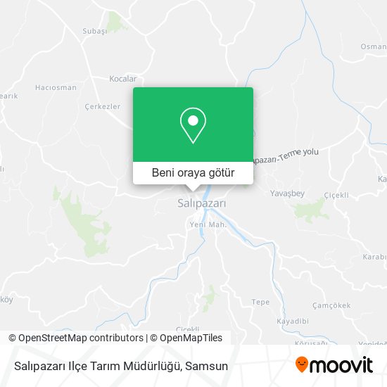 Salıpazarı Ilçe Tarım Müdürlüğü harita