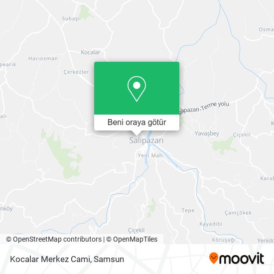 Kocalar Merkez Cami harita