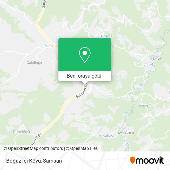 Boğaz İçi Köyü harita