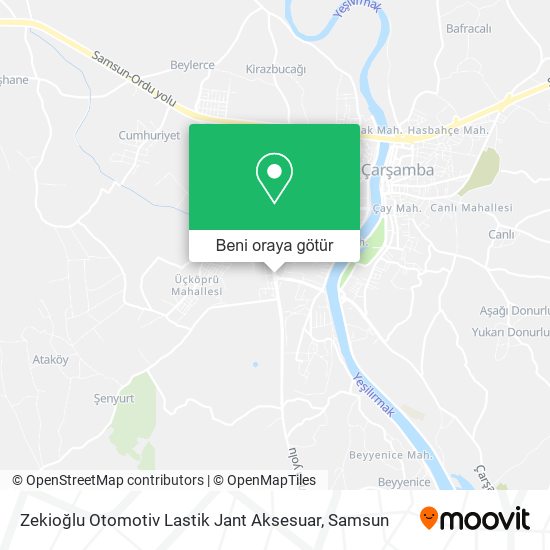 Zekioğlu Otomotiv Lastik Jant Aksesuar harita