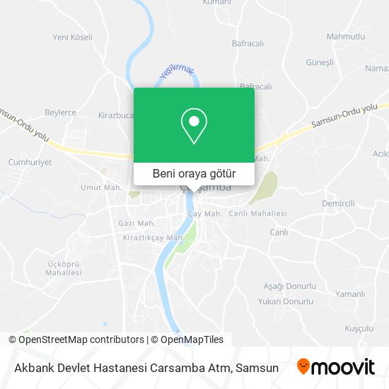 Akbank Devlet Hastanesi Carsamba Atm harita