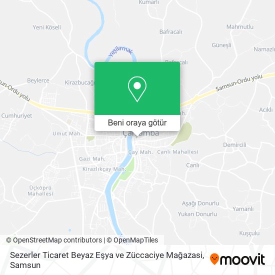 Sezerler Ticaret Beyaz Eşya ve Züccaciye Mağazasi harita