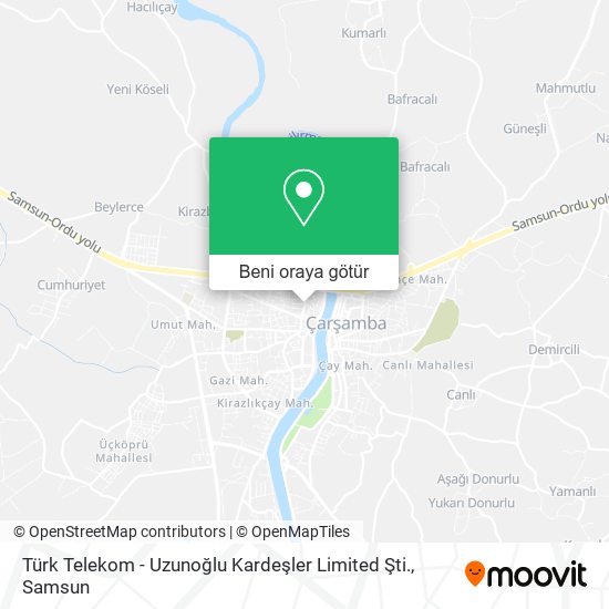 Türk Telekom - Uzunoğlu Kardeşler Limited Şti. harita