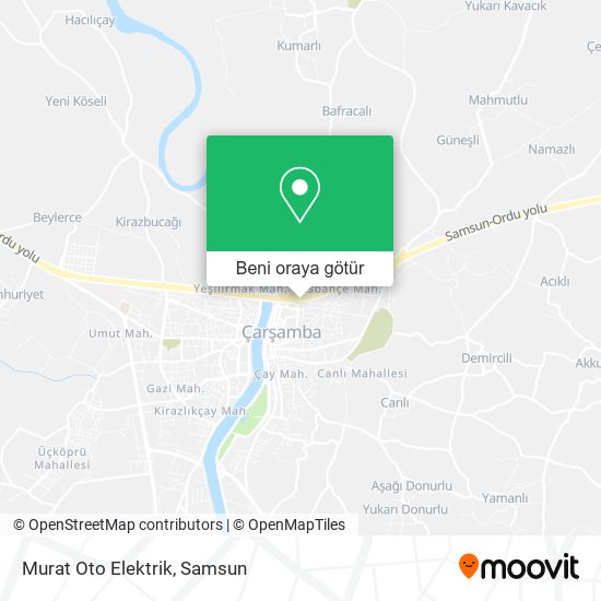 Murat Oto Elektrik harita
