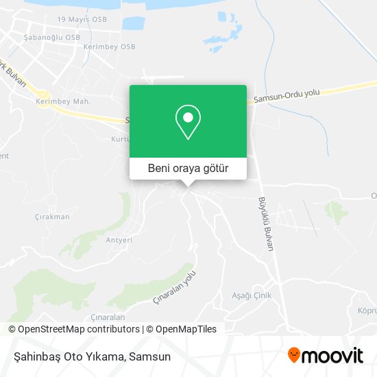 Şahinbaş Oto Yıkama harita