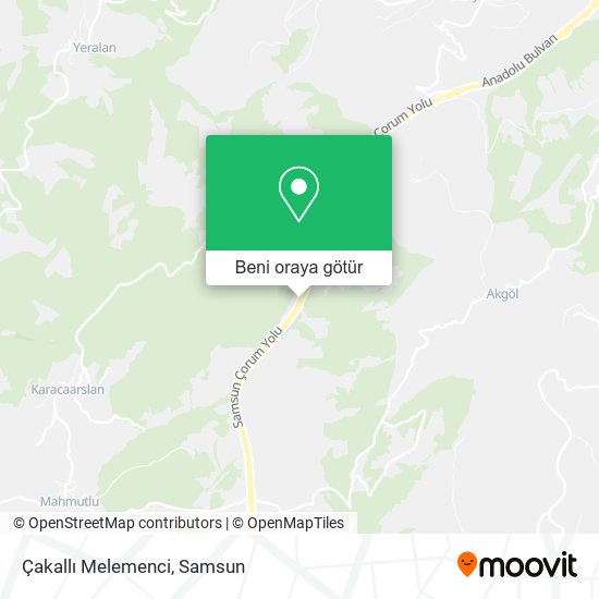 Çakallı Melemenci harita
