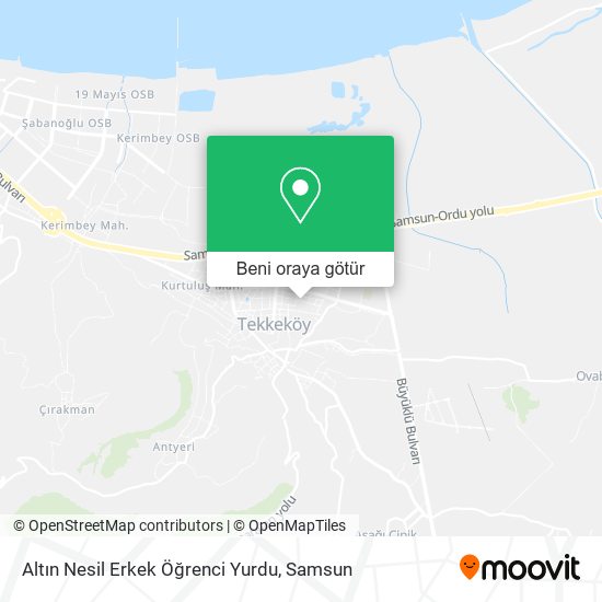 Altın Nesil Erkek Öğrenci Yurdu harita