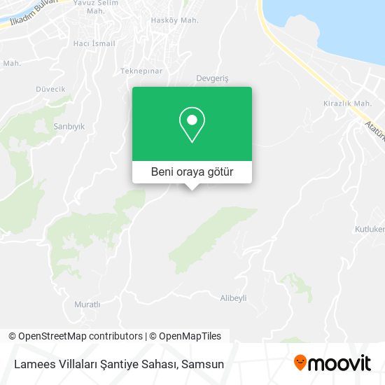 Lamees Villaları Şantiye Sahası harita