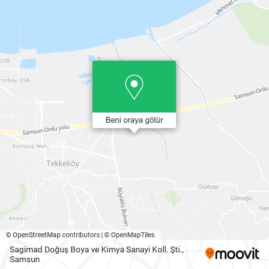 Sagimad Doğuş Boya ve Kimya Sanayi Koll. Şti. harita