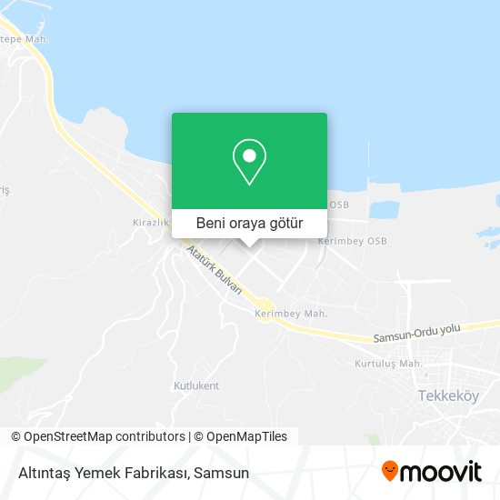 Altıntaş Yemek Fabrikası harita