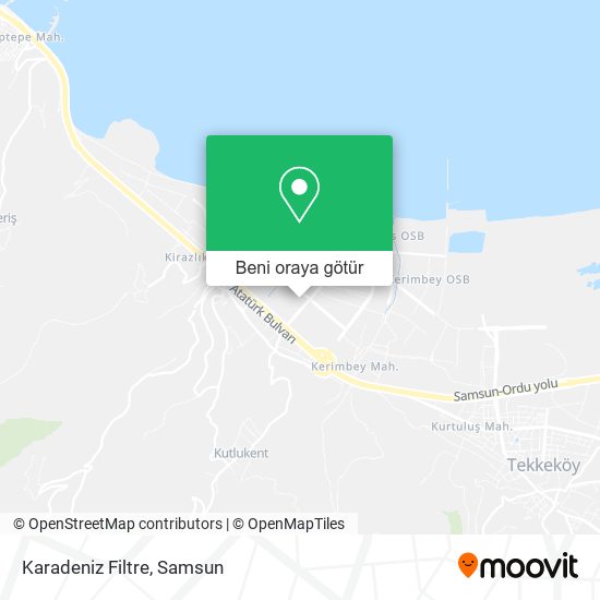 Karadeniz Filtre harita