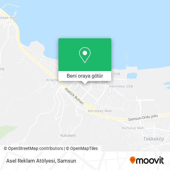 Asel Reklam Atölyesi harita
