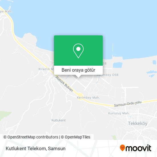 Kutlukent Telekom harita